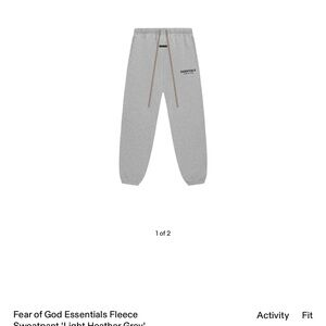 Never worn, brand new Fear of God Essentials Sweatpants